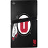 University of Utah Circle and Feather on Black PS5 Pro Console Skin