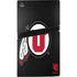 University of Utah Circle and Feather on Black PS5 Pro Disk Bundle Skin