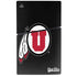 University of Utah Circle and Feather on Black PS5 Slim Disk Bundle Skin