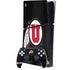 University of Utah Circle and Feather on Black PS5 Slim Digital Edition Bundle Skin