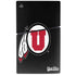 University of Utah Circle and Feather on Black PS5 Slim Digital Edition Bundle Skin