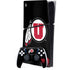 University of Utah Circle and Feather on Black PlayStation PS5 Skins