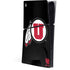 University of Utah Circle and Feather on Black PlayStation PS5 Skins