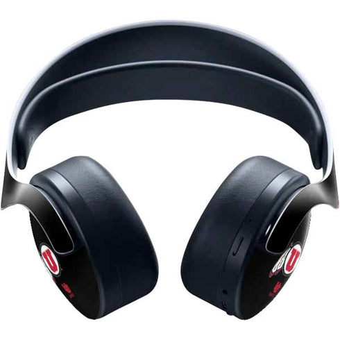 Utah Circle and Feather on Black PULSE 3D Wireless Headset for PS5 Skin