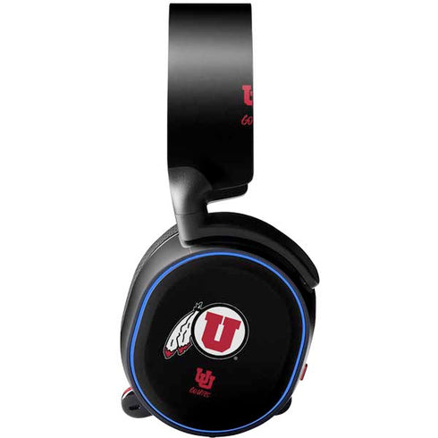 Utah Circle and Feather on Black SteelSeries Arctis 5 Skin