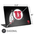 Utah Circle and Feather on Black Universal Laptop 17in (13.8 x 10in) Skin
