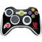 Utah Circle and Feather on Black Xbox 360 Wireless Controller Skin