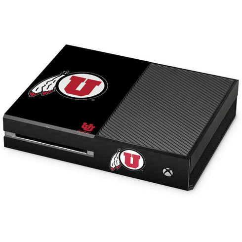 University of Utah Circle and Feather on Black Xbox One Skins