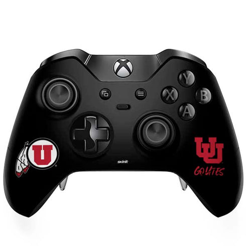 University of Utah Circle and Feather on Black Xbox One Skins
