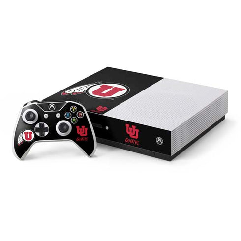 University of Utah Circle and Feather on Black Xbox One Skins