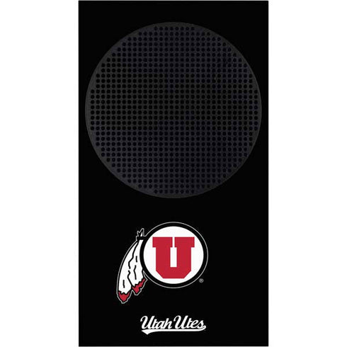 Utah Circle and Feather on Black Xbox Series S Console Skin
