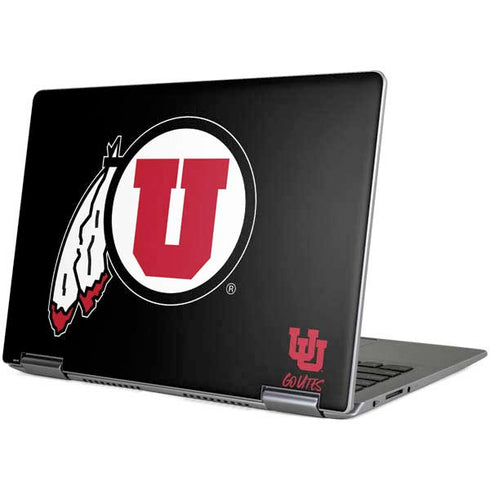 Utah Circle and Feather on Black Yoga 710 14in Skin