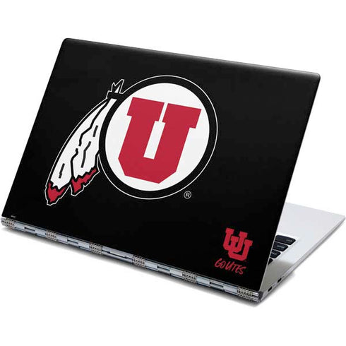 Utah Circle and Feather on Black Yoga 910 2-in-1 14in Touch-Screen Skin