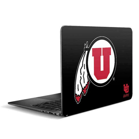 Utah Circle and Feather on Black Zenbook UX305FA 13.3in Skin