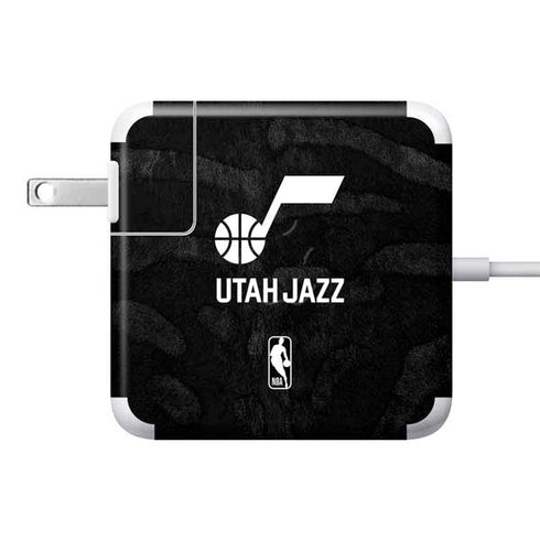 NBA Utah Jazz Black Animal Print 85W Power Adapter (15 and 17 inch MacBook Pro Charger) Skin