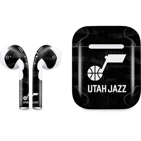 NBA Utah Jazz Black Animal Print Apple AirPods 2 Skin