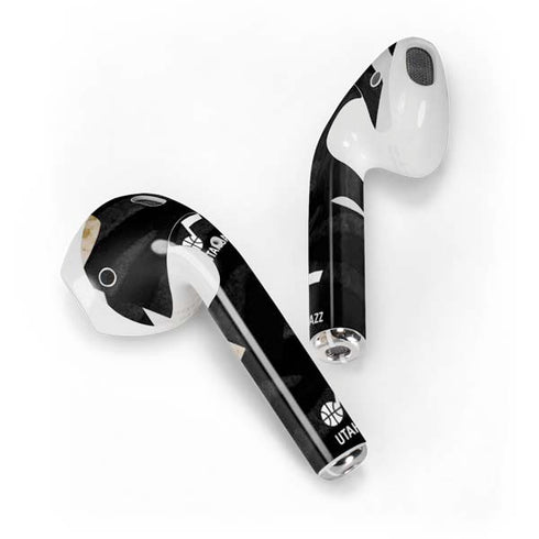 NBA Utah Jazz Black Animal Print Apple AirPods 2 Skin