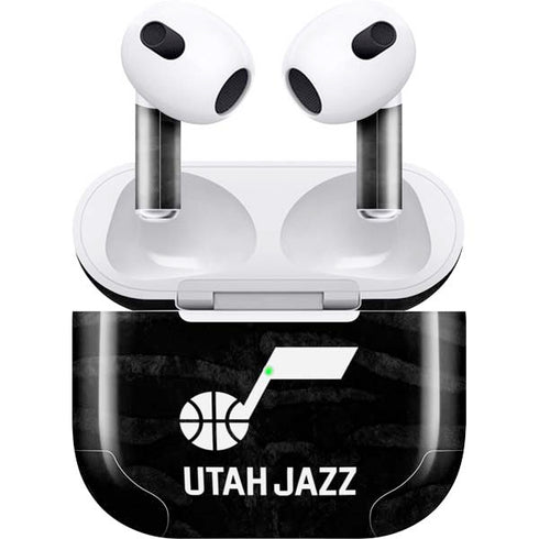 NBA Utah Jazz Black Animal Print Apple AirPods (3rd Gen 2021) Skin