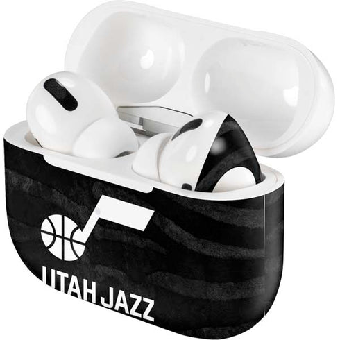 NBA Utah Jazz Black Animal Print AirPods Skins