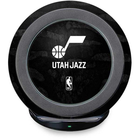 NBA Utah Jazz Black Animal Print Fast Charge Wireless Charging Stand Skin