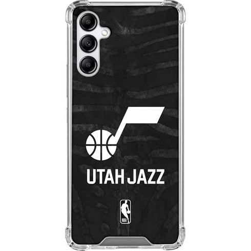 NBA Utah Jazz Black Animal Print Gabb Phone 4 Clear Case