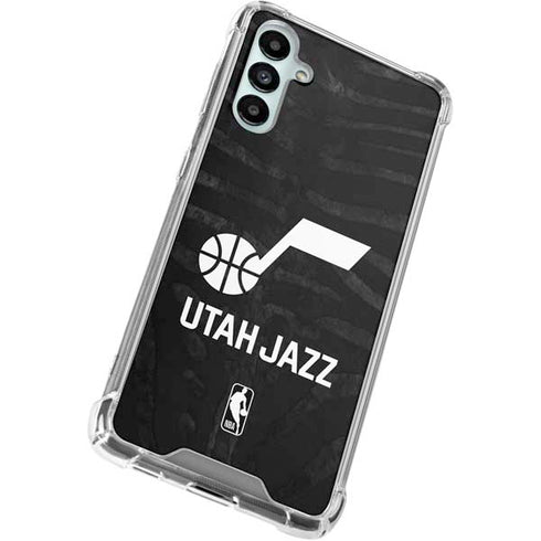 NBA Utah Jazz Black Animal Print Gabb Phone 4 Clear Case