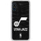 NBA Utah Jazz Black Animal Print Galaxy A10e Clear Case