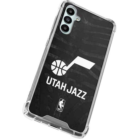 NBA Utah Jazz Black Animal Print Galaxy A15 5G Clear Case