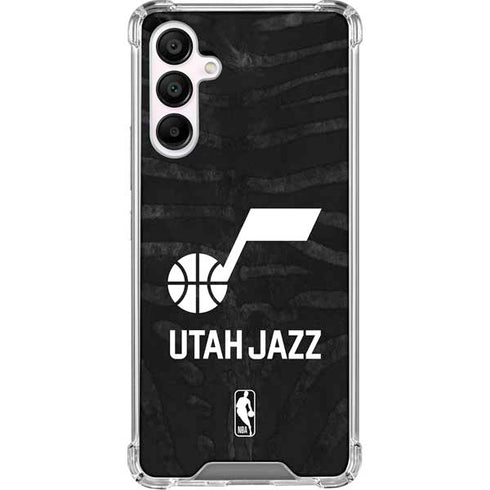 NBA Utah Jazz Black Animal Print Galaxy A16 5G Clear Case
