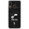 NBA Utah Jazz Black Animal Print Galaxy A20 Clear Case