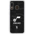 NBA Utah Jazz Black Animal Print Galaxy A20 Clear Case