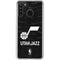 NBA Utah Jazz Black Animal Print Galaxy A21 Clear Case