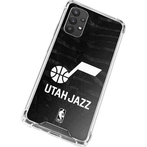 NBA Utah Jazz Black Animal Print Galaxy A32 5G Clear Case