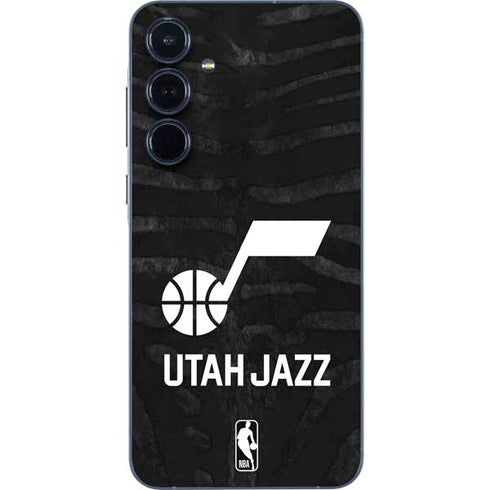 NBA Utah Jazz Black Animal Print Galaxy A35 5G Skin