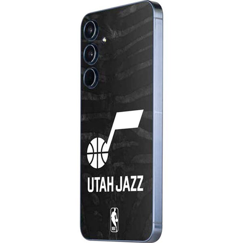 NBA Utah Jazz Black Animal Print Galaxy A35 5G Skin