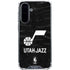 NBA Utah Jazz Black Animal Print Galaxy A36 5G Clear Case