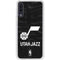 NBA Utah Jazz Black Animal Print Galaxy A50 Clear Case