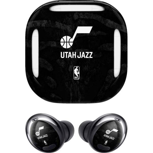 NBA Utah Jazz Black Animal Print Galaxy Buds Pro Skin