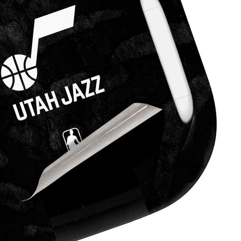 NBA Utah Jazz Black Animal Print Galaxy Buds Pro Skin