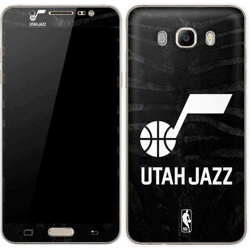NBA Utah Jazz Black Animal Print Galaxy J7 Skin