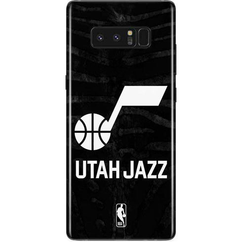 NBA Utah Jazz Black Animal Print Galaxy Note 8 Skin