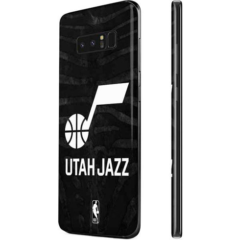 NBA Utah Jazz Black Animal Print Galaxy Note 8 Skin