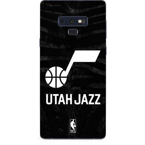 NBA Utah Jazz Black Animal Print Galaxy Note 9 Skin