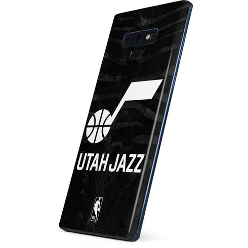 NBA Utah Jazz Black Animal Print Galaxy Note 9 Skin