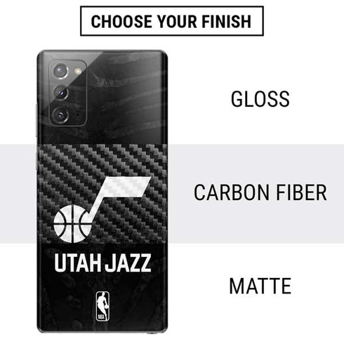 NBA Utah Jazz Black Animal Print Galaxy Note20 5G Skin
