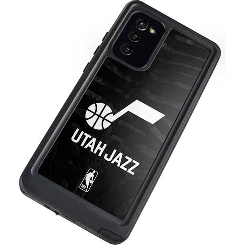 NBA Utah Jazz Black Animal Print Galaxy Note20 5G Waterproof Case