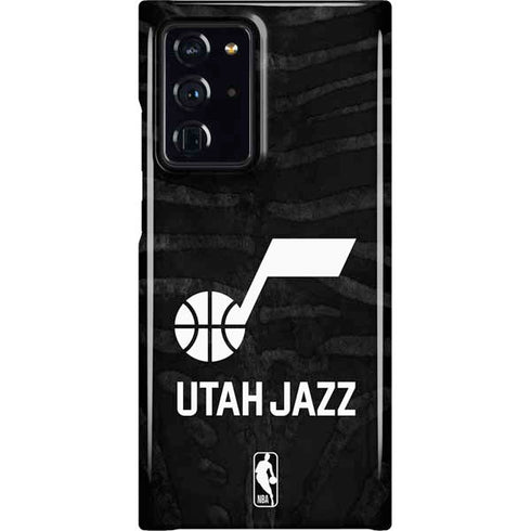NBA Utah Jazz Black Animal Print Galaxy Cases