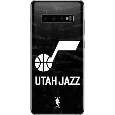 NBA Utah Jazz Black Animal Print Galaxy S10 Plus Skin