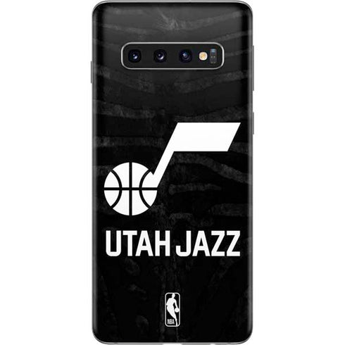 NBA Utah Jazz Black Animal Print Galaxy S10 Skin