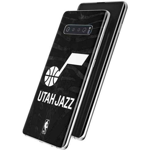 NBA Utah Jazz Black Animal Print Galaxy S10 Skin